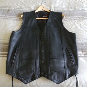 Leather vest